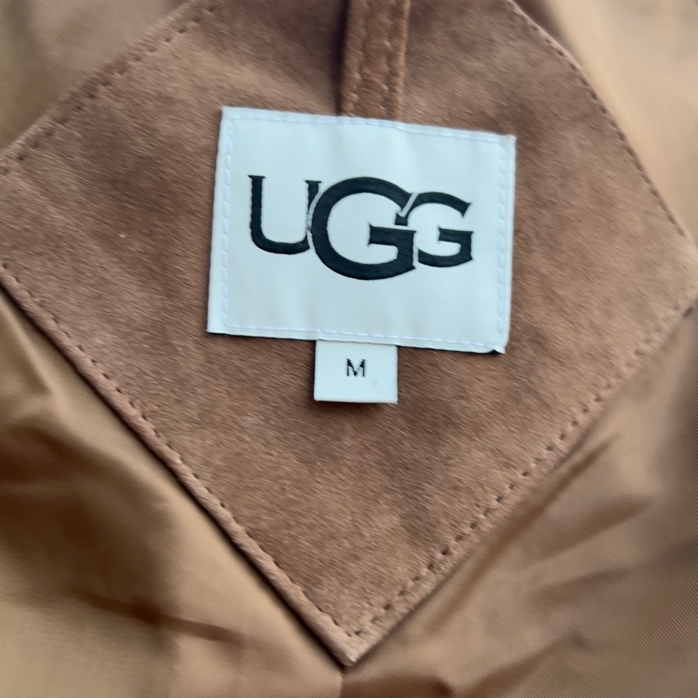 Women's Ugg Ronnie Suede Moto Jacket Size M Excellent - Never Worn New - Picture 11 of 14